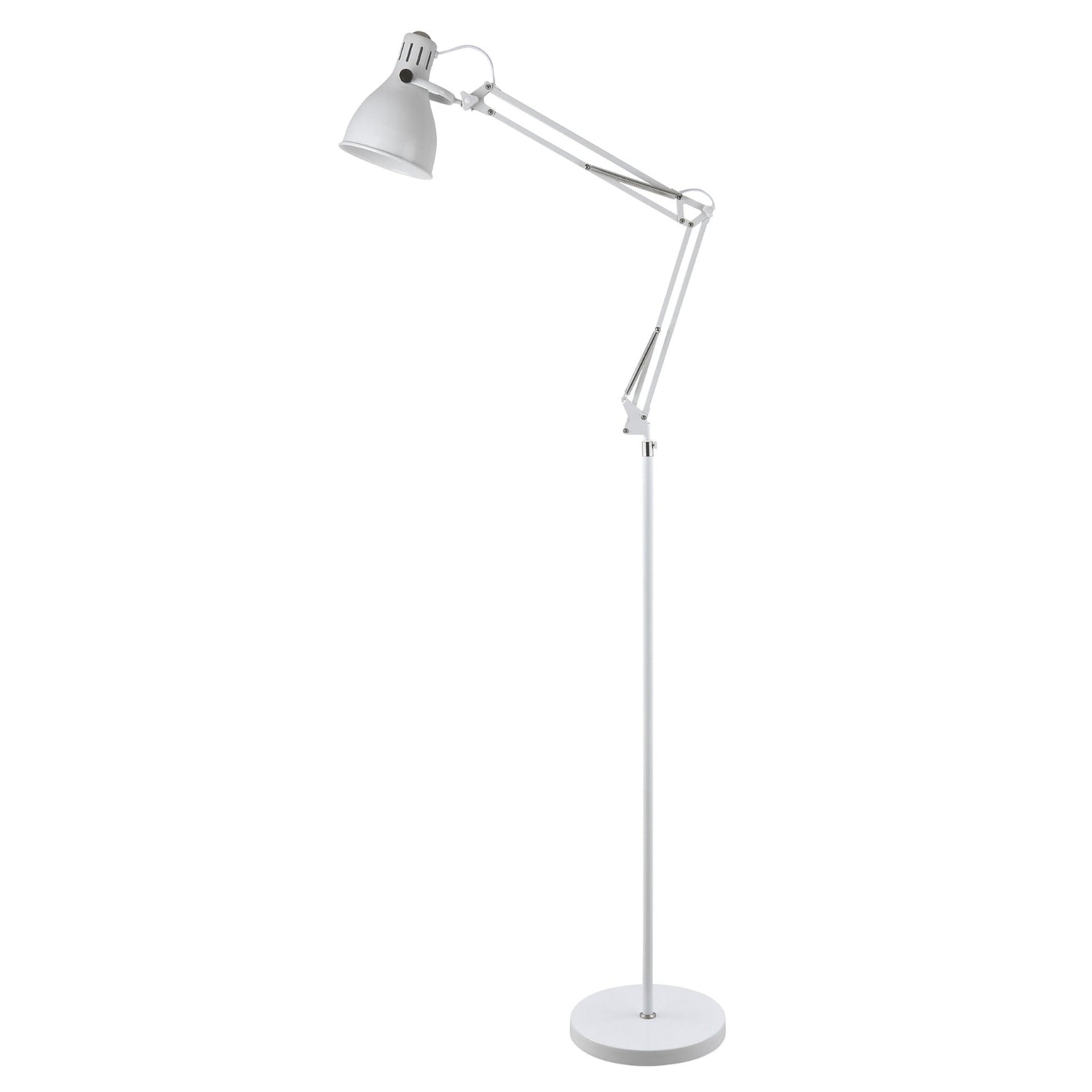 Leader-lattiavalaisin kiiltävän valkoisena.