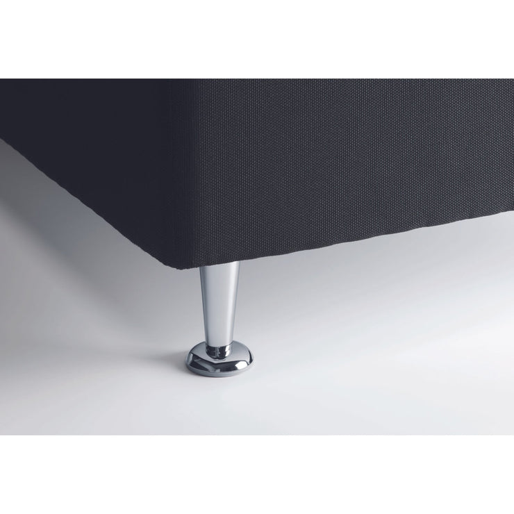Tempur Flexible Kajo moottorisänkyrunkoon kuuluu Shampanja Kromi 12 cm sängyn jalka.