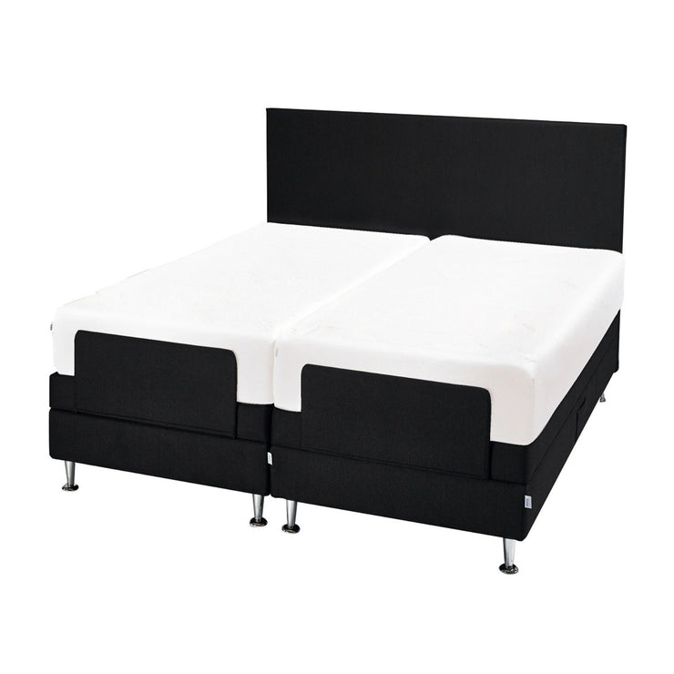 Sänkypaketti 90 x 210 cm myydään yksittäin (kuvassa on poikkeavasti parisänkynä kaksi erikseen myytävää Tempur Flexible sänkyä). Myös kuvan sängynpääty myydään erikseen.