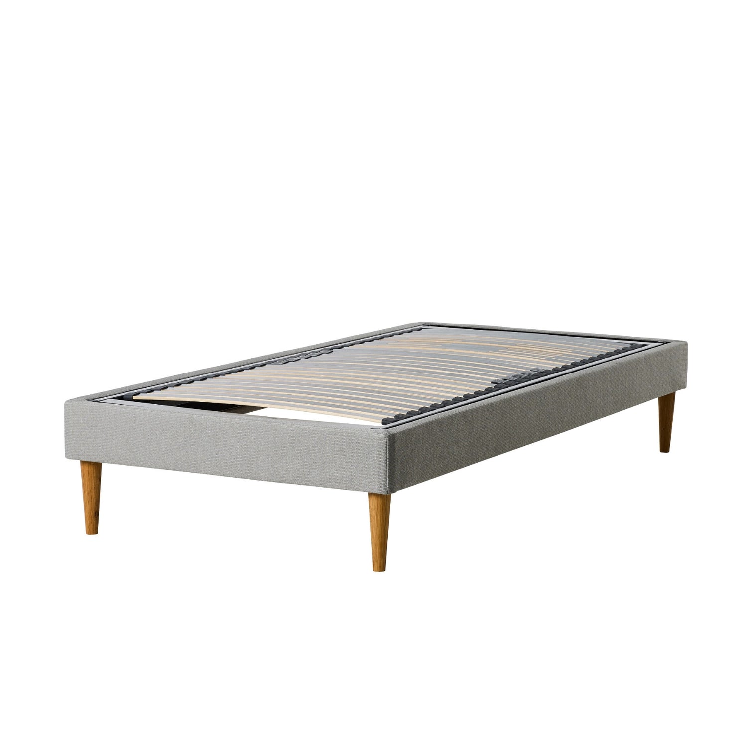 TEMPUR® Stay-vuoderunko sopii kaikille TEMPUR®-patjoille. Vuoderungossa on 19 cm tammijalat ja verhoiluna harmaa Stone -kangas.