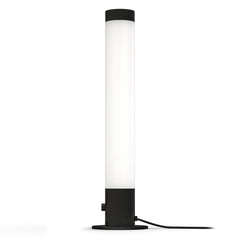 Tower-pöytävalaisin, musta/valkoinen akryyli. Valaisin on himmennettävä.