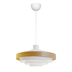 Tradition-kattovalasin valkoisena, vaalealla puu-ulkokehällä.