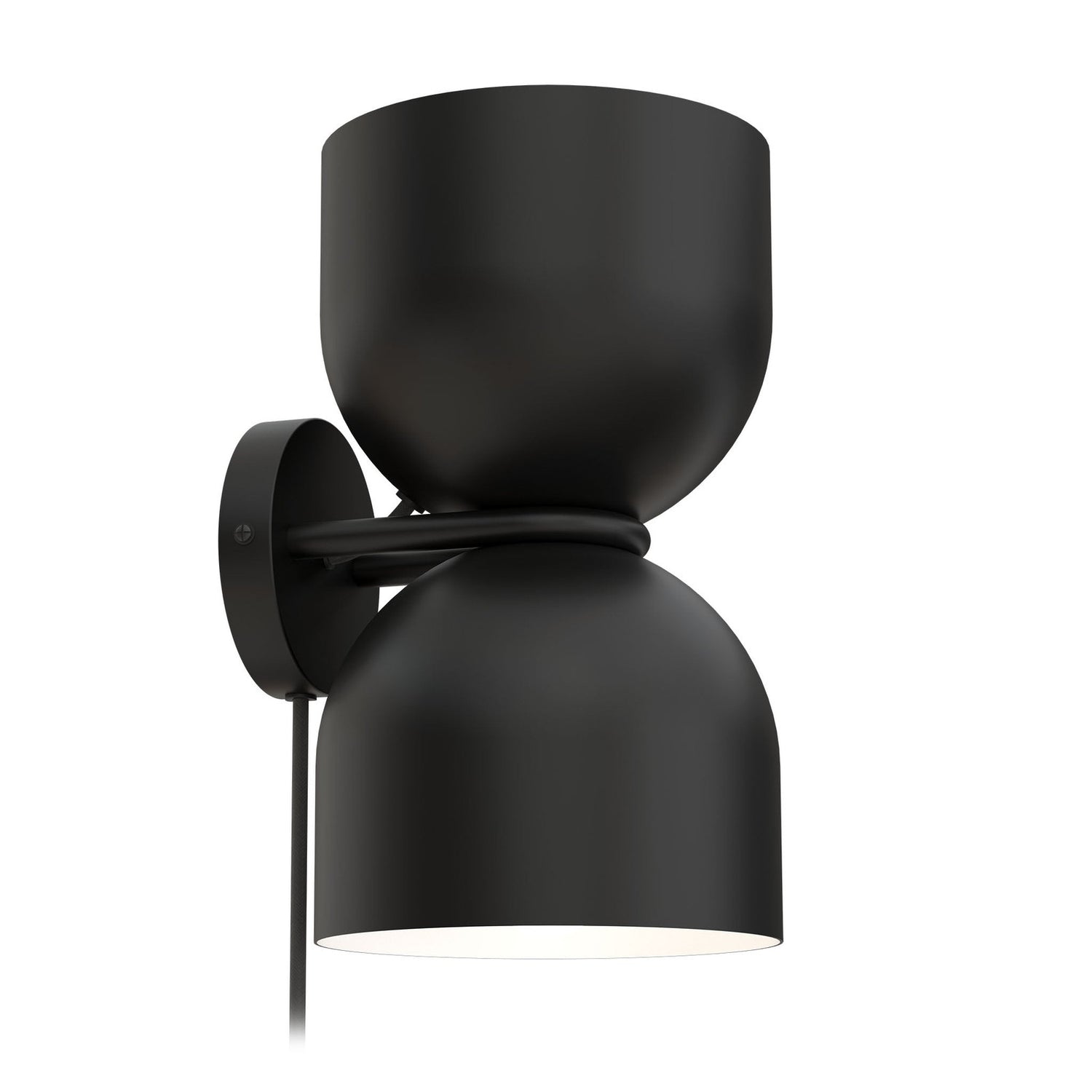Musta Two Cups -seinävalaisin.