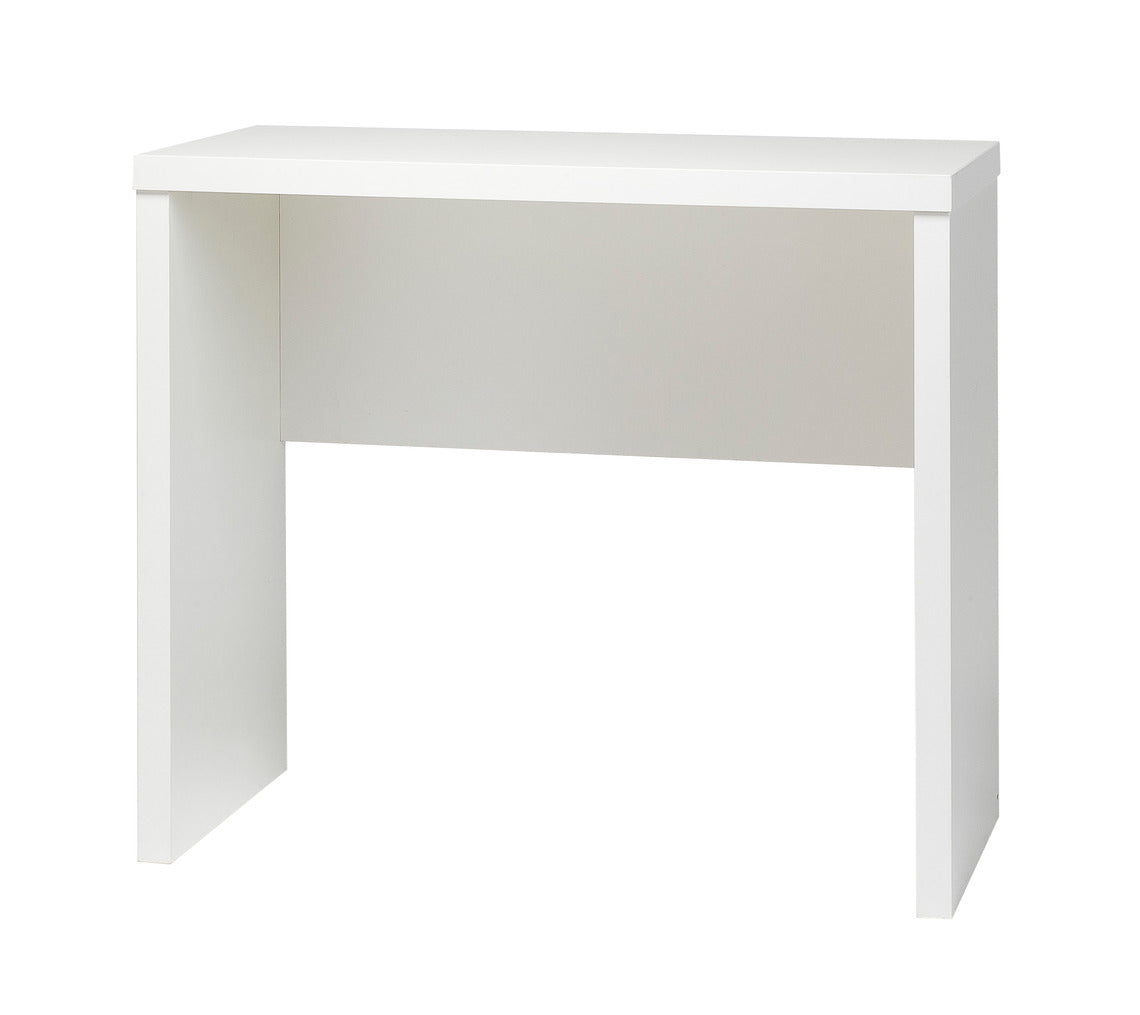 Shape-sarjan kapea työpöytä, valkoinen.