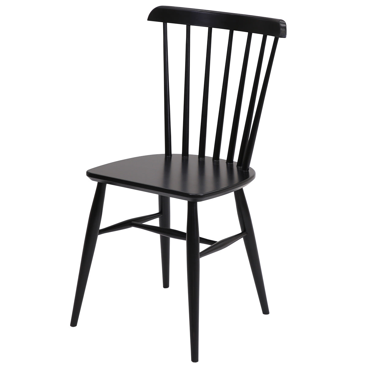 Anni-ruokatuoli, musta.