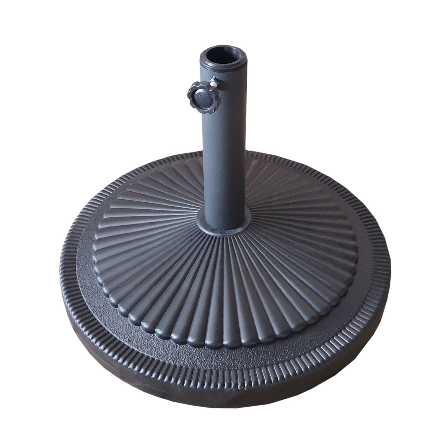 Tukeva 25 kg varjonjalka lisävarusteeksi aurinkovarjolle.