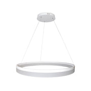 Minimalistisen tyylikäs Circulo-kattovalaisin on saatavana halkaisijaltaan 60 cm, 80 cm ja 120 cm kokoisena.