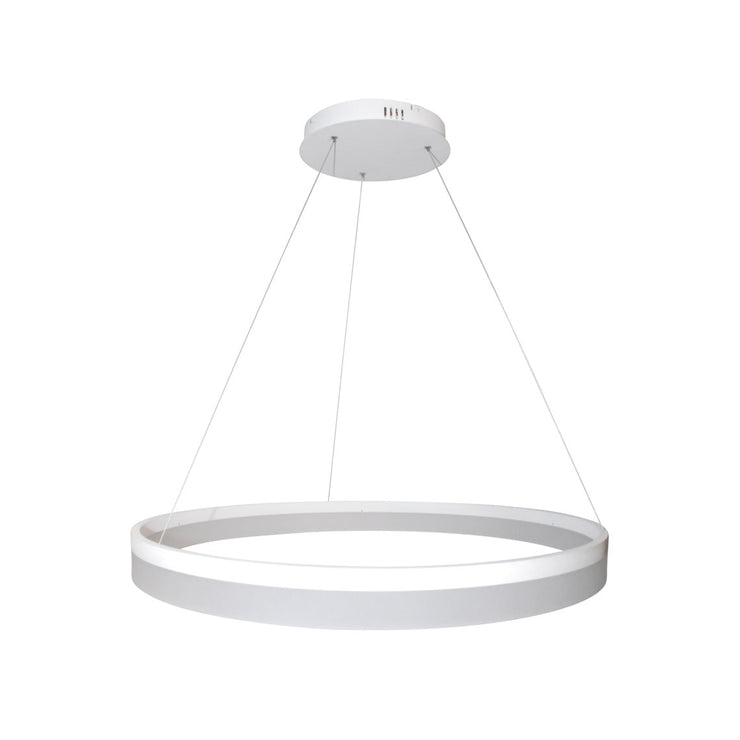 Minimalistisen tyylikäs Circulo-kattovalaisin on saatavana halkaisijaltaan 60 cm, 80 cm ja 120 cm kokoisena.