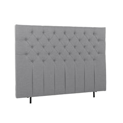 Napillinen 160 cm leveä Hilding Cross -sängynpääty korokejaloilla harmaana.