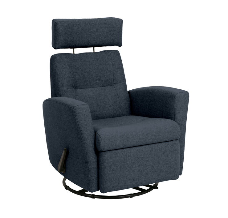 Dexter Slim recliner -lepotuoli antrasiitin värisellä Stella 53 -kangasverhoilulla.