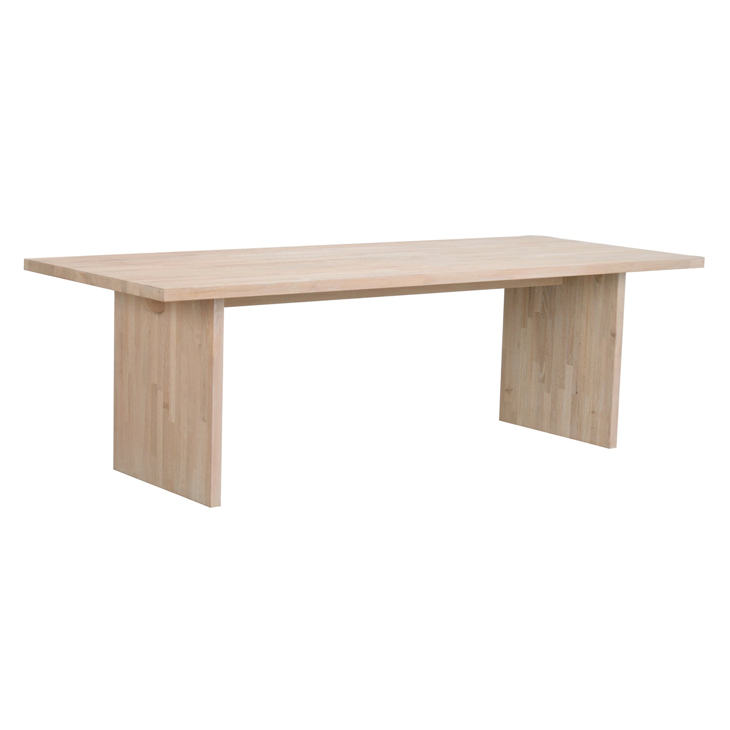 Emmett-ruokapöytä 240 x 95 cm, valkotammenvärinen.