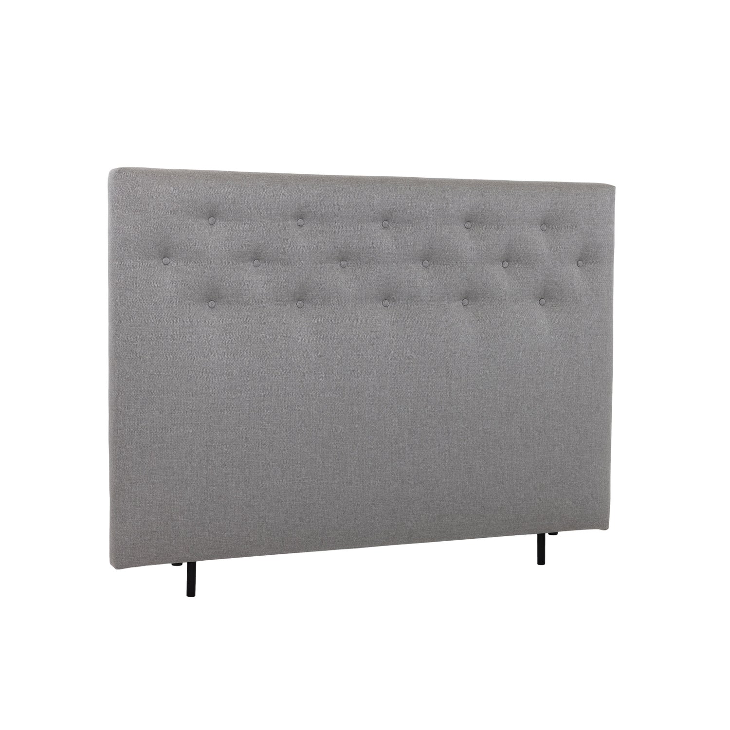 Napillinen 160 cm leveä Hilding Feel -sängynpääty korokejaloilla harmaana.