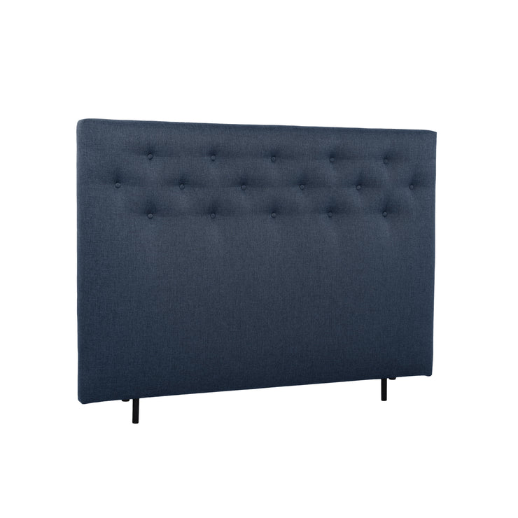 Napillinen 160 cm leveä Hilding Feel -sängynpääty korokejaloilla sininsenä.