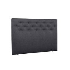 Napillinen 160 cm leveä Hilding Feel -sängynpääty ilman jalkoja antrasiitinvärisenä.