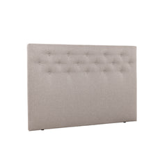 Napillinen 160 cm leveä Hilding Feel -sängynpääty ilman jalkoja beigenä.