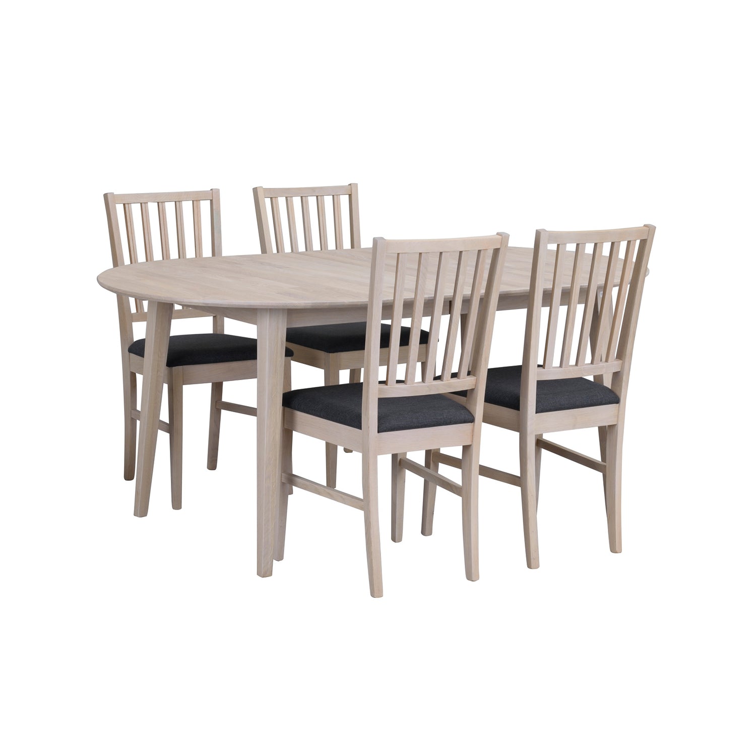 FILIPPA ruokapöytä ovaali jatkettava 105 x 170 + 40 cm