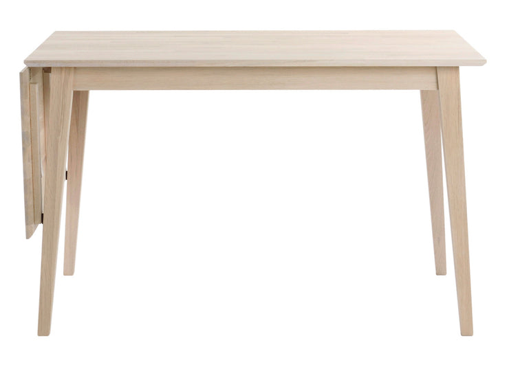 120 cm pituinen Filippa-klaffipöytä valkotammen värisenä.