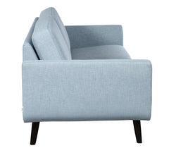 Finby-sohva Lido Trend 103 -kankaalla ja wengen värisillä puujaloilla.