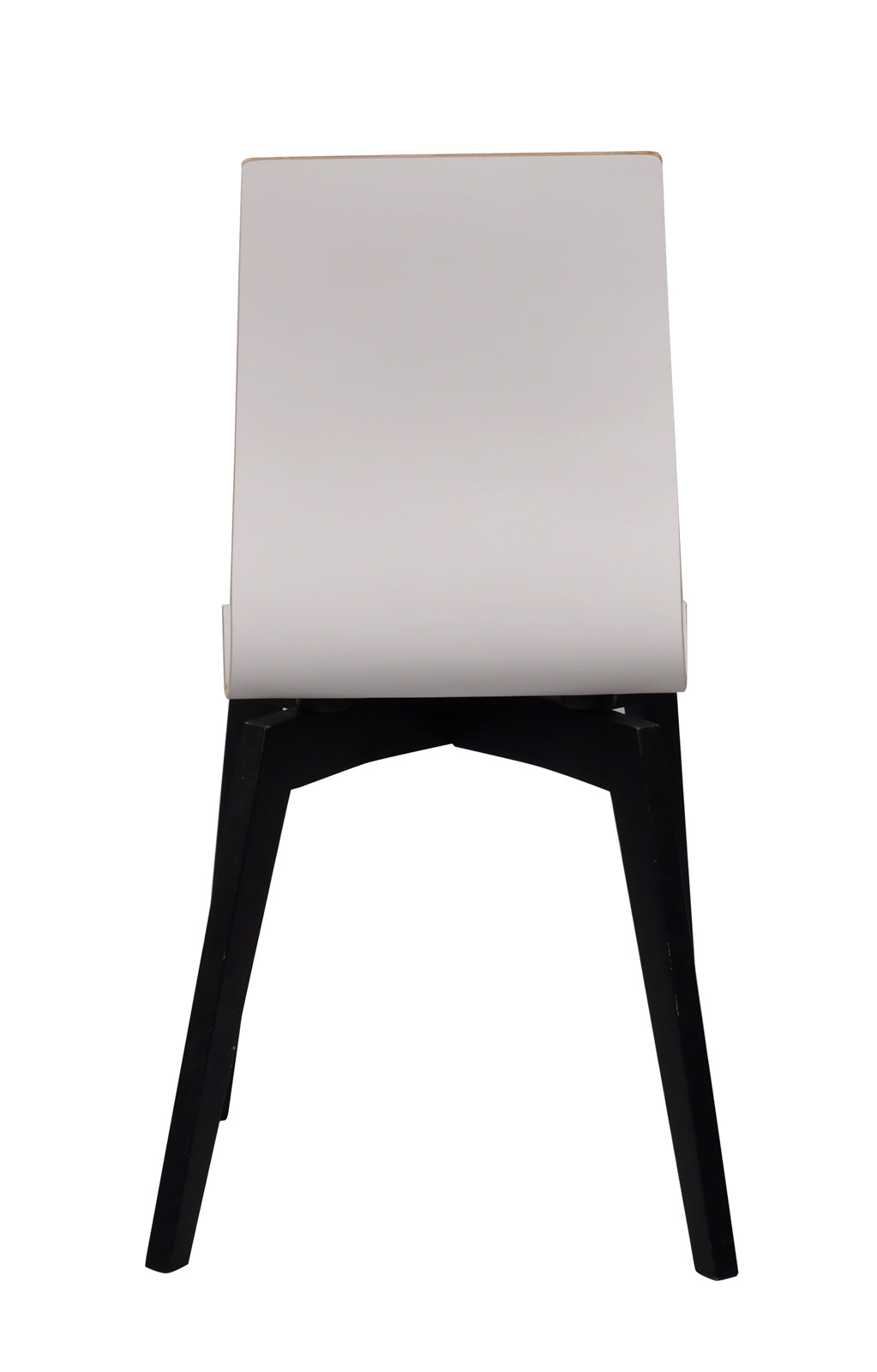 Gracy-tuoli valkoisella istuinosalla ja mustilla jaloilla.