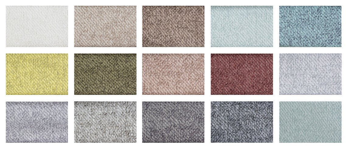 Kanerva-tuoli on saatavana verhoillulla istuimella. Kuvassa Gusto-kankaan tilausvärit.