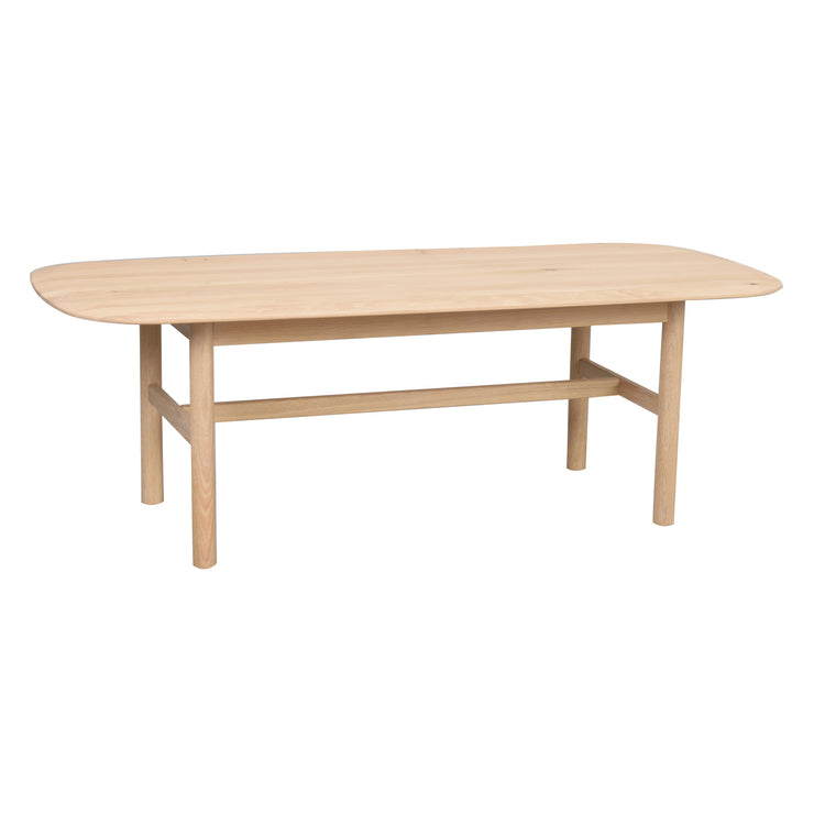 Valkotammenvärinen Hammond-sohvapöytä 135 x 62 cm.