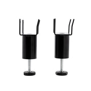 Hilding Feel -jenkkisänkyjen säädettävät 14 - 18 cm korkeat keskitukijalat.