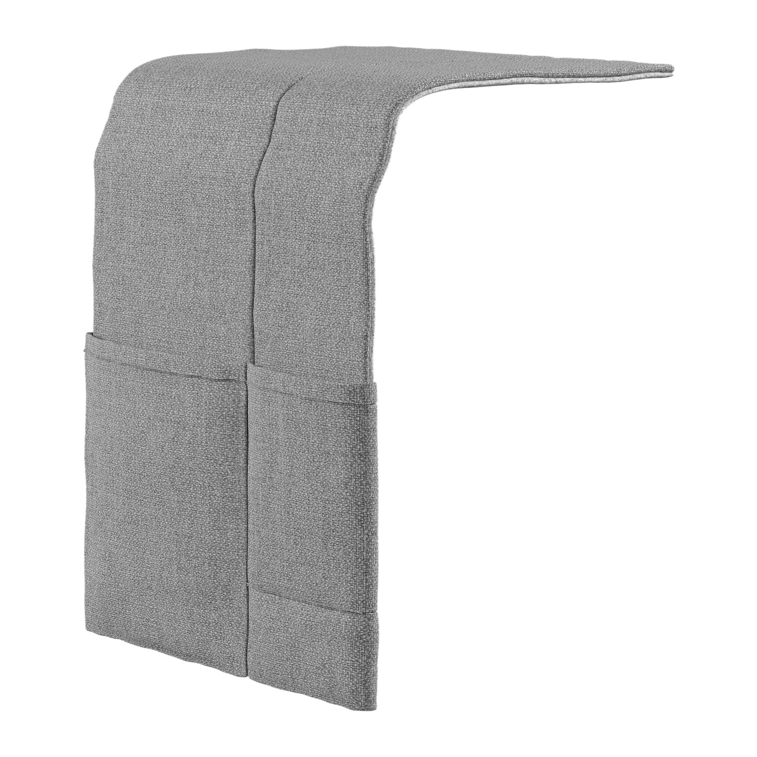 Hilding -tarviketasku beigenä. Tarviketaskuun voi laittaa esimerkiksi moottorisängyn kaukosäätimen tai matkapuhelimen.