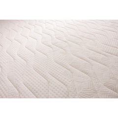 Lähikuvassa Jensen Sleep 1 -sijauspatjan päällisen pintaa. Sijauspatja on suunniteltu käytettäväksi Jensen-patjojen kanssa.