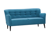Kent-sohva sinisellä kangasverhoilulla.