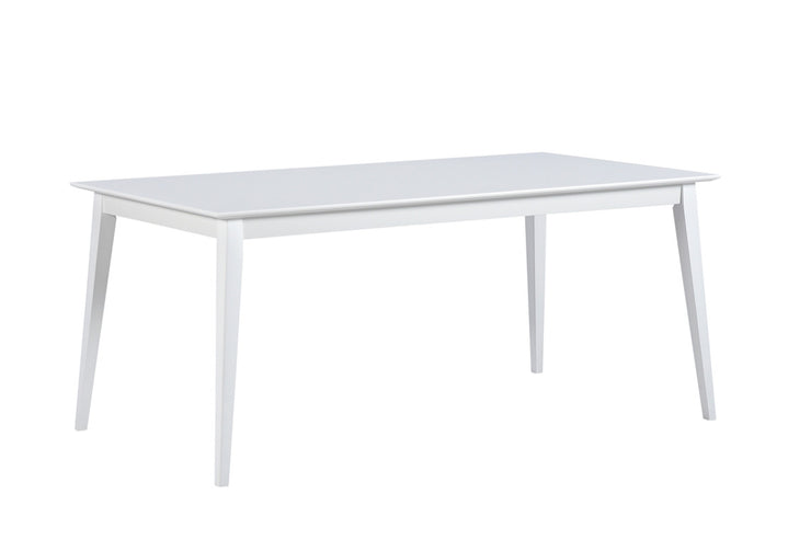  Kokonaan valkoinen Laine-ruokapöytä koossa 170 x 90 cm.