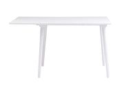 Valkoinen Lotta-klaffipöytä koossa 120 x 80 cm ja 40 cm klaffiosalla.