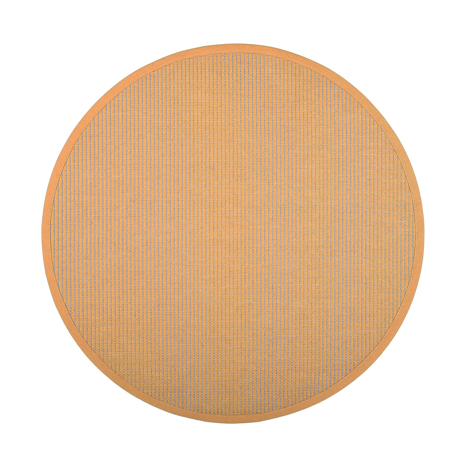 Pyöreä Lyyra-matto keltaisena.