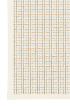 Lähikuvassa Lyyra-maton valkoista kuosia.
