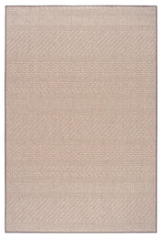 Pyöreän Matilda-maton beige väri. Kuvassa on poikkeuksellisesti nelikulmainen matto.