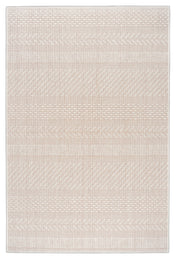 Pyöreän Matilda-maton valkoinen väri. Kuvassa on poikkeuksellisesti nelikulmainen matto.