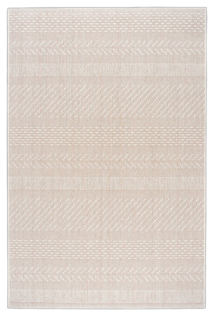 Pyöreän Matilda-maton valkoinen väri. Kuvassa on poikkeuksellisesti nelikulmainen matto.