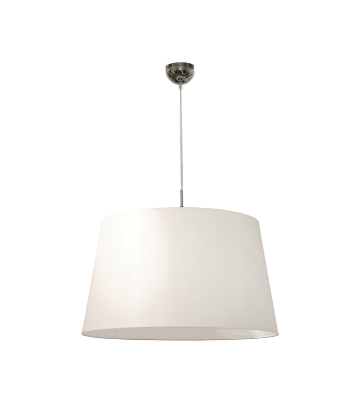 Suurikokoisen Memphis-kattovalaisimen varjostimen halkaisija on 60 cm. Kuvassa valaisin valkoisena.