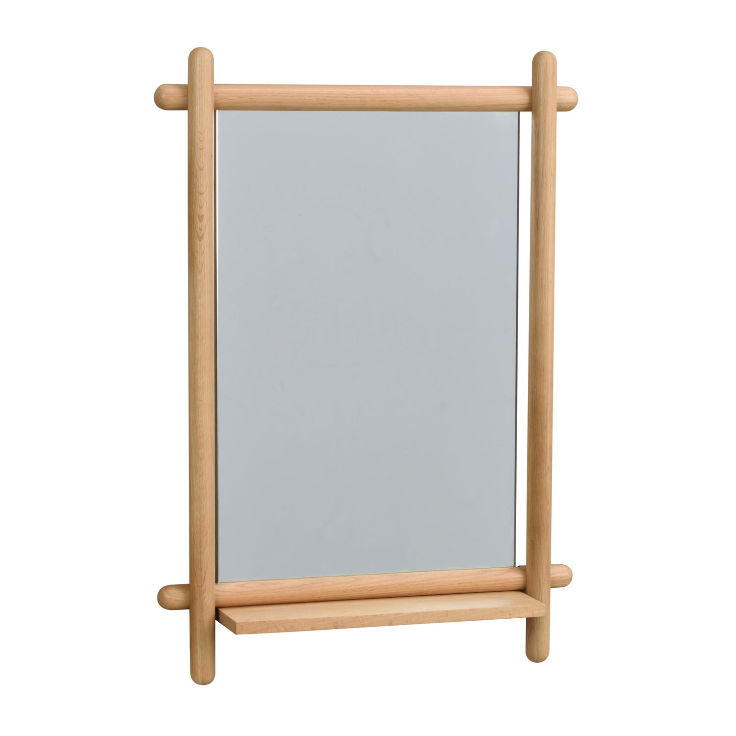 Tammen värinen Milford-peili hyllyllä 52 x 74 cm.