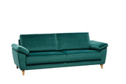 Monika 3-istuttavassa sohvassa on Luxoe 88 -kangasverhoilu ja puujalat.