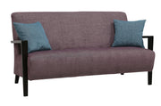 Matalaselkäinen Niklas 3-hengen sohva Naomi 134 -kangasverhoilulla.