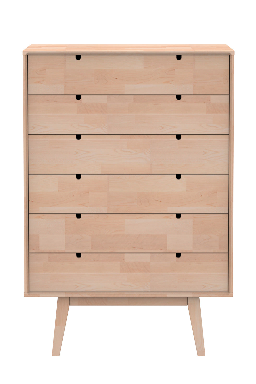 Luonnonvärinen Notte-lipasto lakattua koivua.