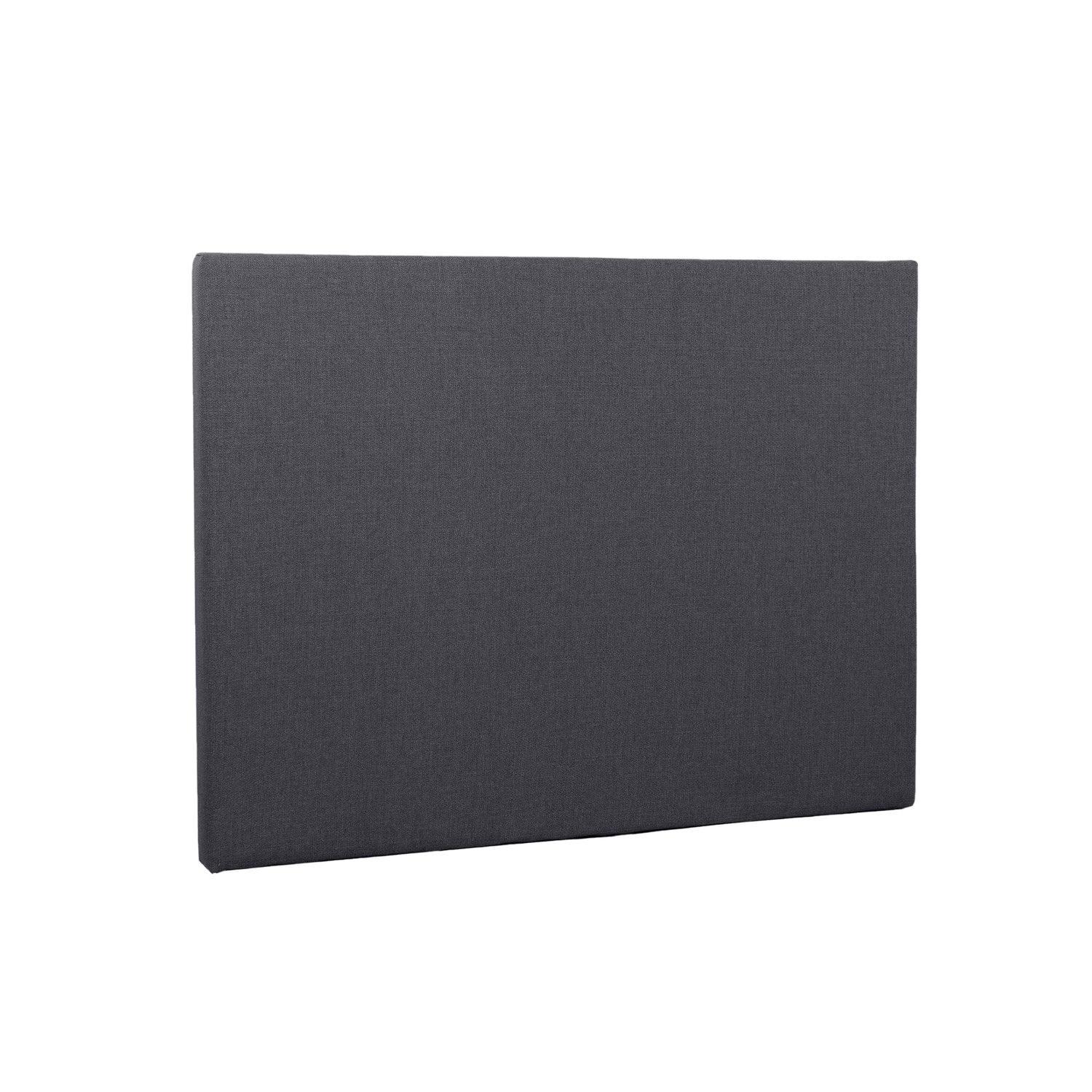 Sileä 120 cm leveä Hilding Original -sängynpääty ilman jalkoja antrasiitinvärisenä.