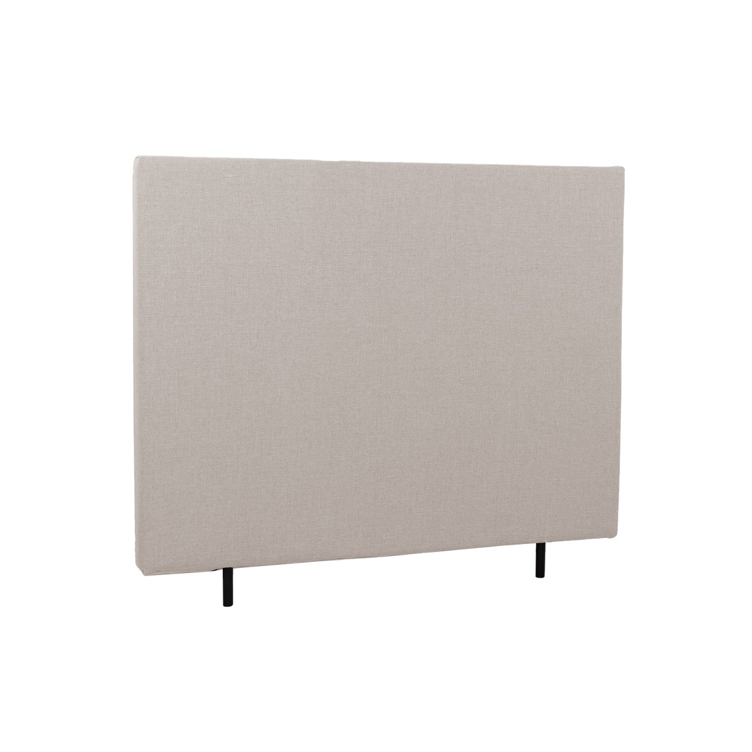 Sileä 120 cm leveä Hilding Original -sängynpääty korokejaloilla beigenä.