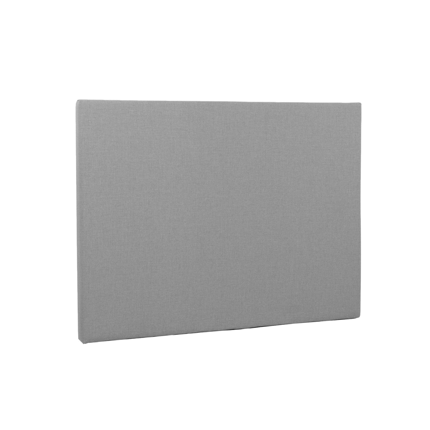 Sileä 120 cm leveä Hilding Original -sängynpääty ilman jalkoja harmaana.