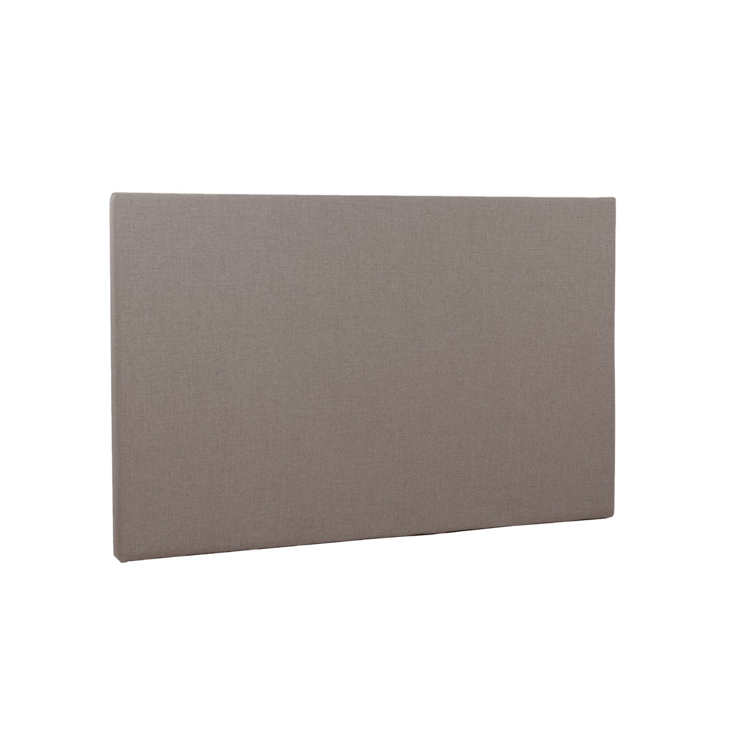 Sileä 160 cm leveä Hilding Original -sängynpääty ilman jalkoja hiekanvärisenä.