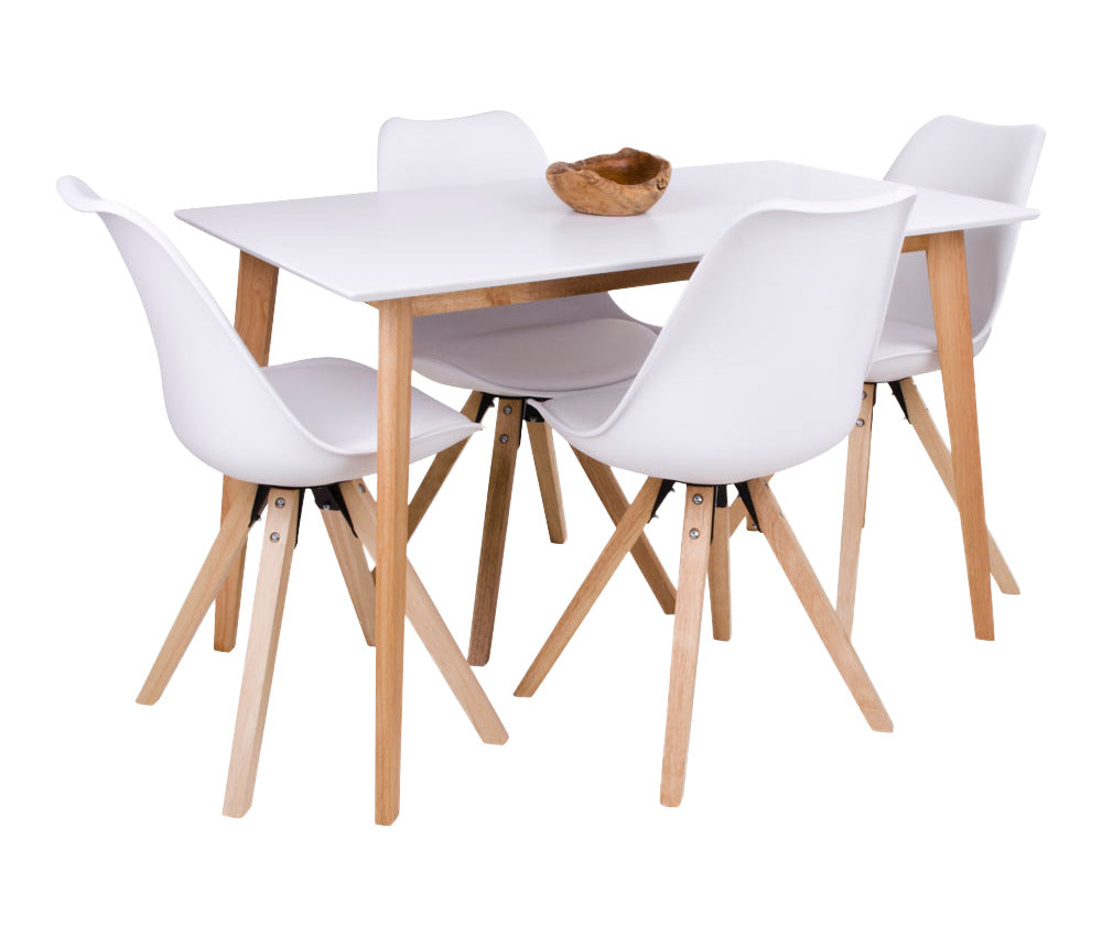 Ruokailuryhmän ääreen mahtuu ruokailemaan neljä henkilöä.