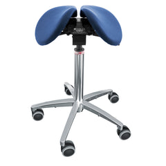 Nahkaverhoiltu Salli MultiAdjuster -satulatuoli, sininen.