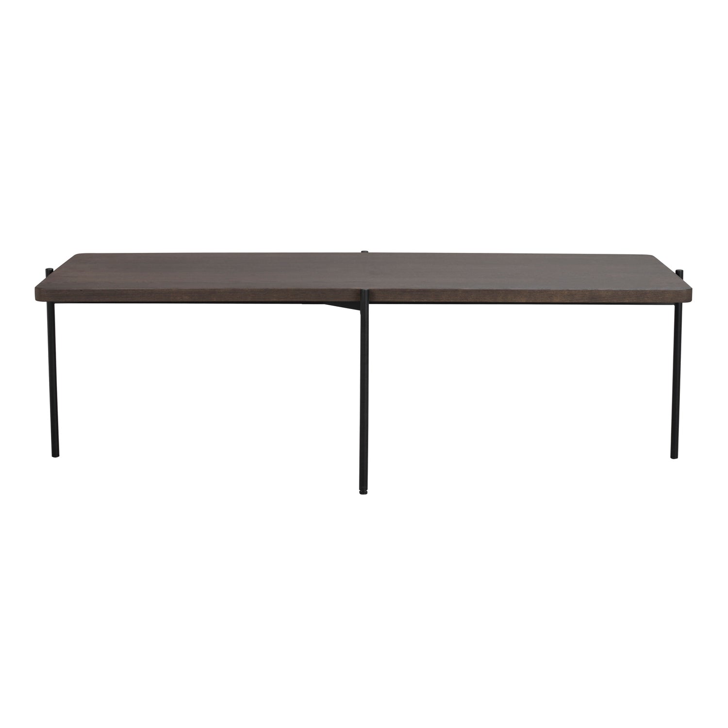 Ruskea Shelton-sohvapöytä 145 x 60 cm.