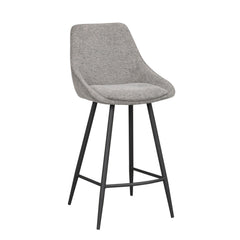 Sierra-baarituoli harmaalla kangasverhoilulla.