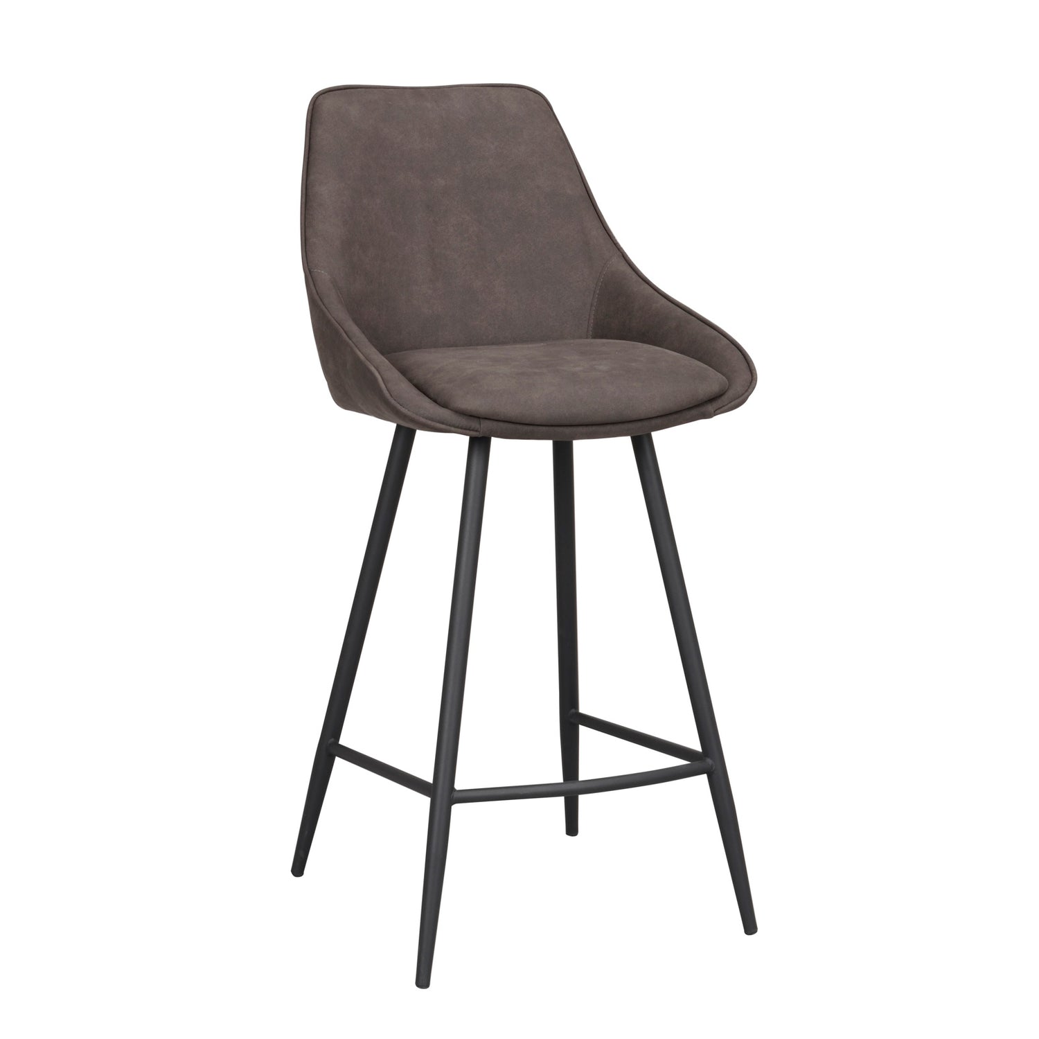 Sierra-baarituoli tummanharmaalla kangasverhoilulla.